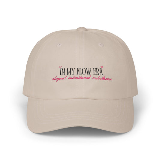 Dad Cap — "In My Flow Era" Script Embroidered Cotton Baseball Hat