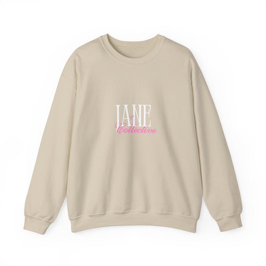 Embroidered Jane Collective crew neck
